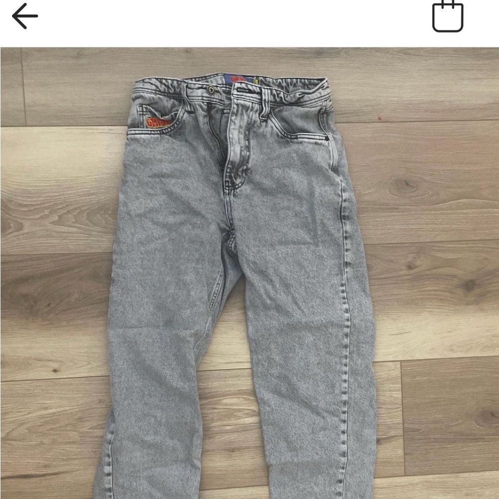 Empyre Men's Light Gray Straight Jeans
